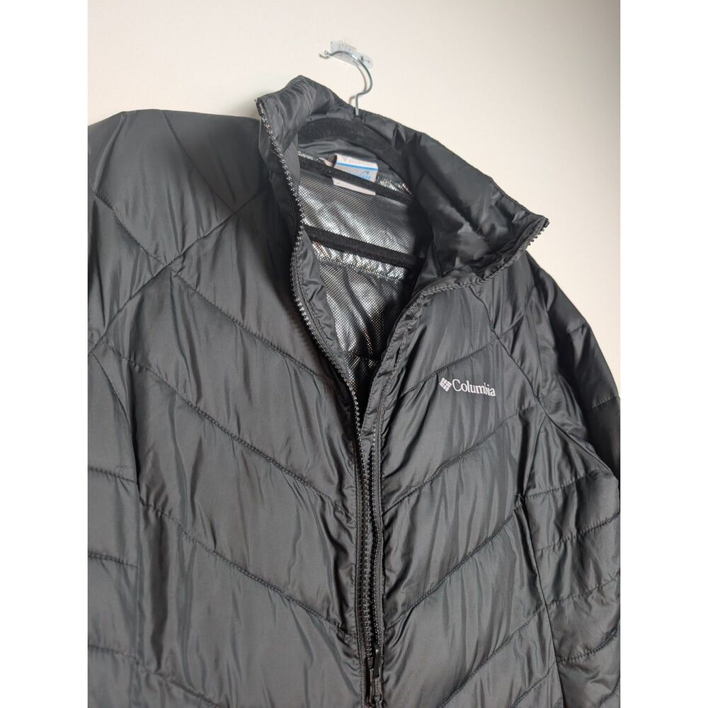 Columbia Omni-Heat Interchange Black Insulated Puffer Jacket Women's M Hiking - Picture 9 of 15